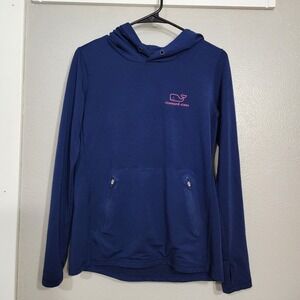 Vineyard‎ Vines Performance Women's Pullover Hoodie Blue Size XS No Hood String